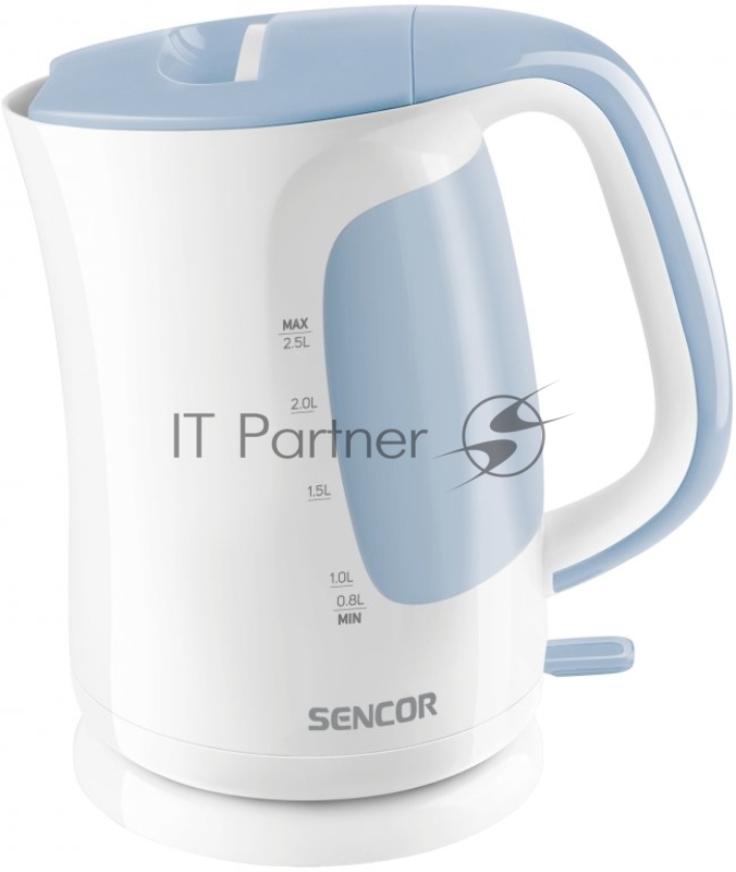 Электрочайник Sencor SWK 2510WH белый, 2.5 л, 2200 Вт, скрытый нагревательный элемент