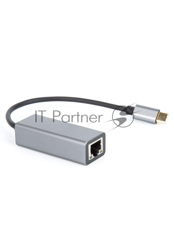 Кабель-переходник USB 3.1 Type-C -->RJ-45 1000Mbps Ethernet, Aluminum Shell, 0.15м VCOM DU320M