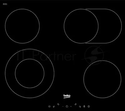 Электрическая варочная поверхность Beko HIC64403T, 4 конфорки, с зоной расширения, стеклокерамика, 6900 Вт