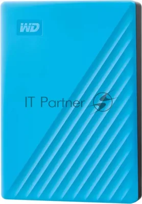 Внешний HDD 2.5" Western Digital My Passport, 2TB, USB 3.2 Gen 1 Type-A, 5400 rpm, голубой